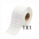 Thermal Labels 2 across 1" x1" (32mm x32mm) 5000 labels per roll